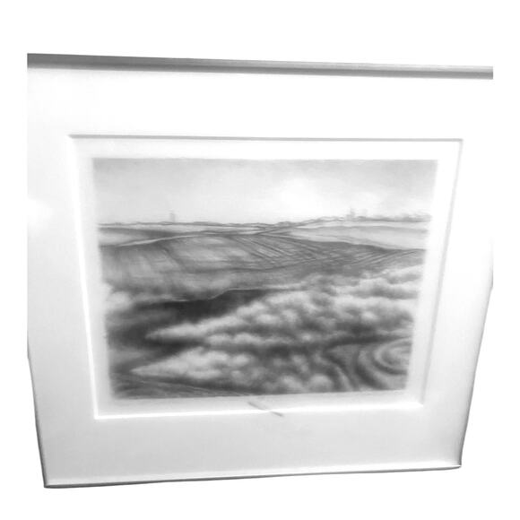 “Near McCracken” Lithograph 1986 by Marlena Stoddard Hayes Framed 13.25 x 12.25” - Picture 2 of 7